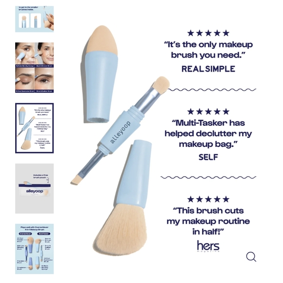 Alleyoop 4-in-1 Makeup Brush - Picture 2 of 5